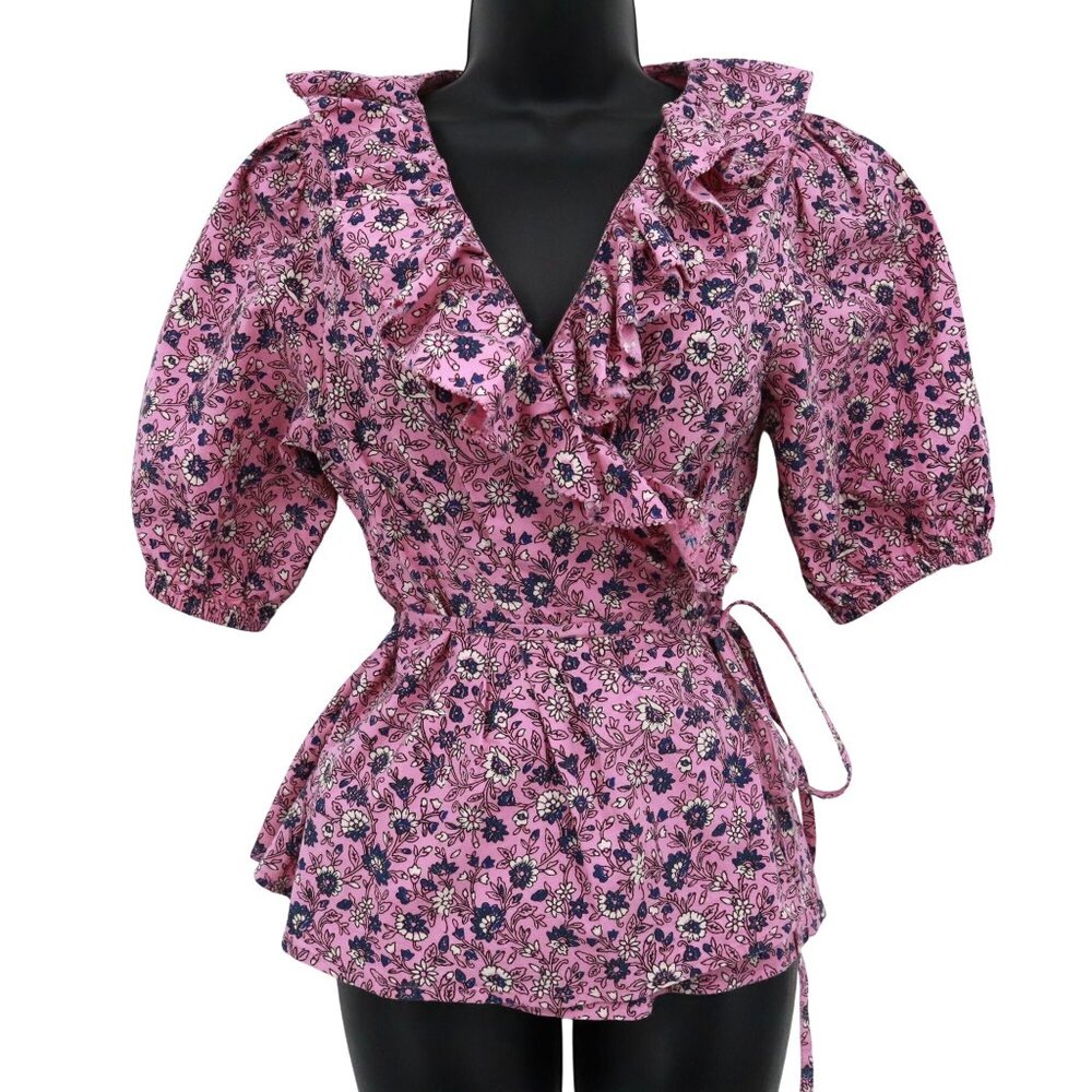 Roller Rabbit Cluny Brita Top Womens S Pink‎ Bloomcore Boho Cottagecore Feminine